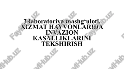 gelmintokoprologik tekshirish — PPTX