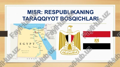 misr: respublikaning taraqqiyot bosqichlari — PPTX
