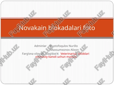 veterinariya kitoblari — PPTX