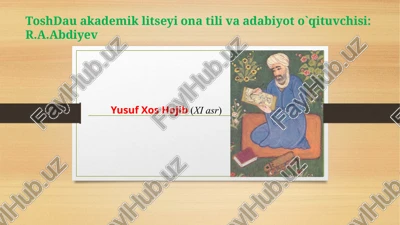 yusuf xos hojib (xix asr) — PPTX