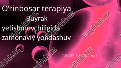 o‘rinbosar terapiya — PPTX