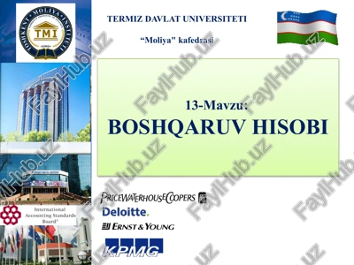 boshqaruv hisobi — PPTX