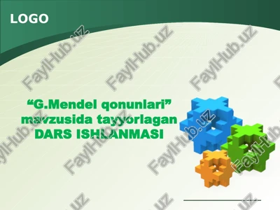 g.mendelqonunlari dars ishlanmasi — PPTX