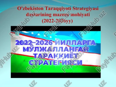 yangi o‘zbekiston taraqqiyot strategiyasi — PPT