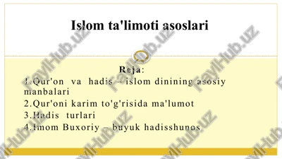 islam ta'limoti asoslari — PPTX