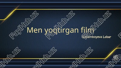 menyoqtirganfilm — PPTX