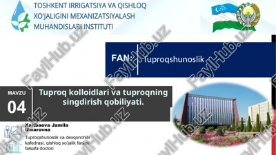 tuproqshunoslik — PPTX