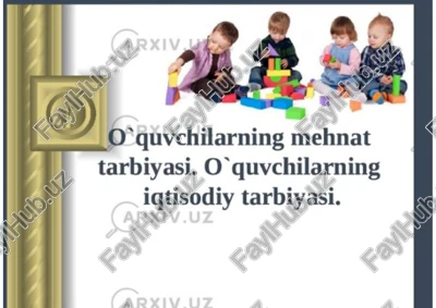 mehnat tarbiyasi — PDF
