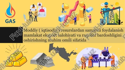 moddiy resurslar — PPTX