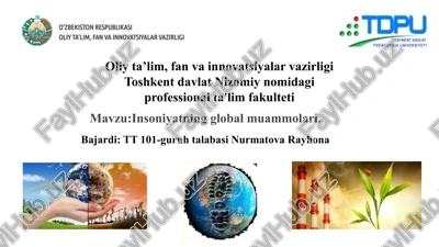 global muammolar — PPTX