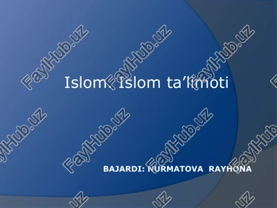 islom.islomta’limoti — PPTX