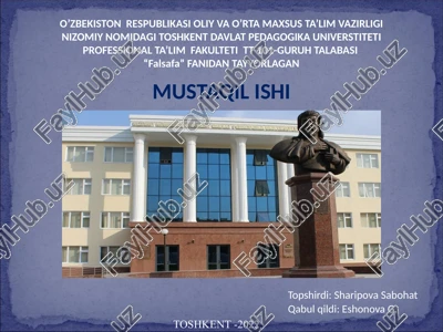 islomdini qadriyatlari — PPTX