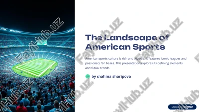 the landscape of american sports — PDF