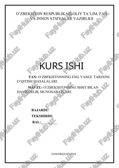 o‘zbekistonning eng yangi tarixini o’qitish masalalari — DOCX