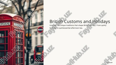 british customs and holidays — PDF
