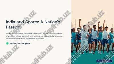 india and sports: a nation's passion — PDF