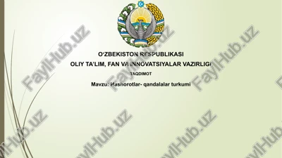 hashorotlar-qandalalarturkumi — PPTX