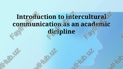 introduction to intercultural communication — PPTX
