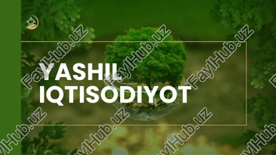 yashil iqtisodiyot — PDF