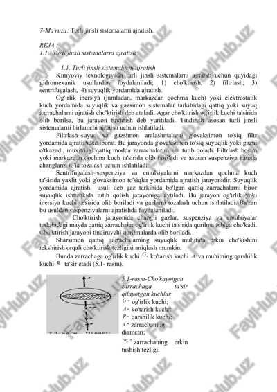 turli jinsli sistemalarni ajratish — DOCX