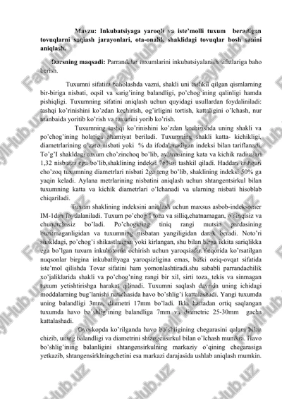 tuxum beradigan tovuqlar — DOCX