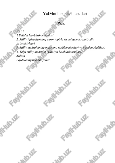 yaimni hisoblash usullari — DOCX