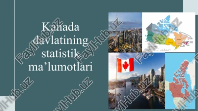 kanadadavlatiningstatistikma’lumotlari — PPTX