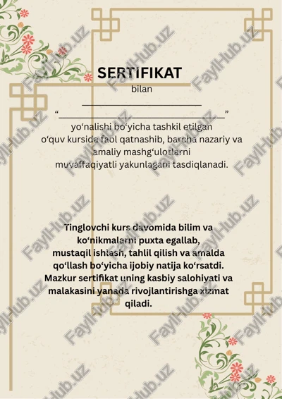 sertifikat — PPTX