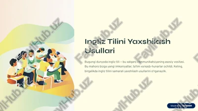 ingliz tilini yaxshilash usullari — PDF