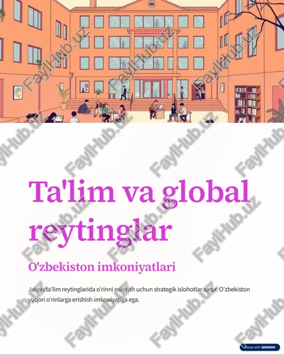 ta'lim va global reytinglar — PDF