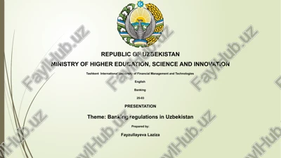banking regulations in uzbekistan — PPTX