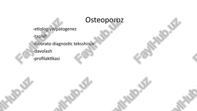 osteoporoz — PPTX