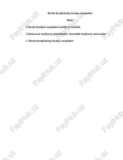 davlat byudjetining boshqa xarajatlari — DOC
