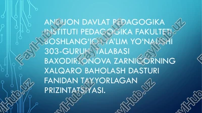 talis xalqaro baholash dasturi — PDF