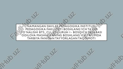 pedagogik talablar — PDF