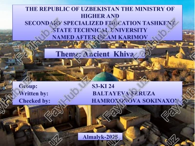 ancient khiva — PPT