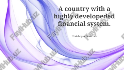 overview of a developed financial system — PPTX