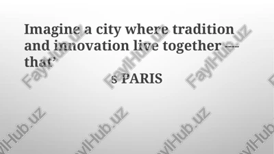 paris: a symphony of eras — PPTX