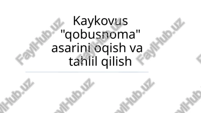 qobusnoma — PPTX