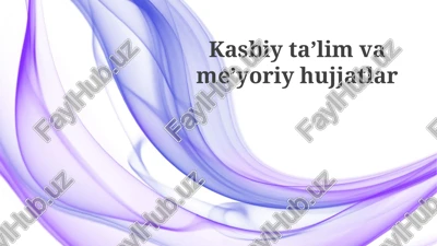 kasbiy ta'lim — PPTX