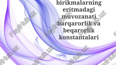 barqarorlik konstantasi — PPTX