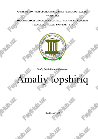 chiziqli regressiya masalalarini yechish algoritmi va dasturini ishlab chiqish — DOCX