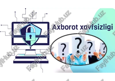 axborot xavfsizligi — PDF