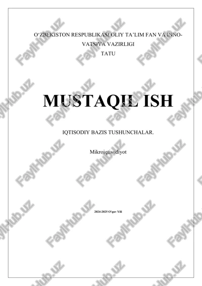 iqtisodiy bazis tushunchalari — DOCX