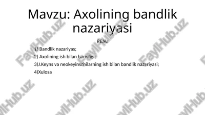 axoliningbandliknazariyasi — PPTX