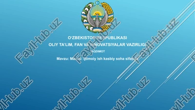 ijtimoiy ishning ta'rifi va asosiy tamoyillari — PPTX