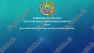jadidchilik va milliy davlatchilik — PPTX