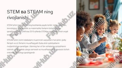 stem va steam ning rivojlanishi — PPTX