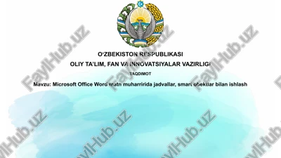 microsoft office wordmatnmuharriridajadvallar — PPTX