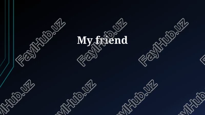 meeting my amazing friend — PPTX